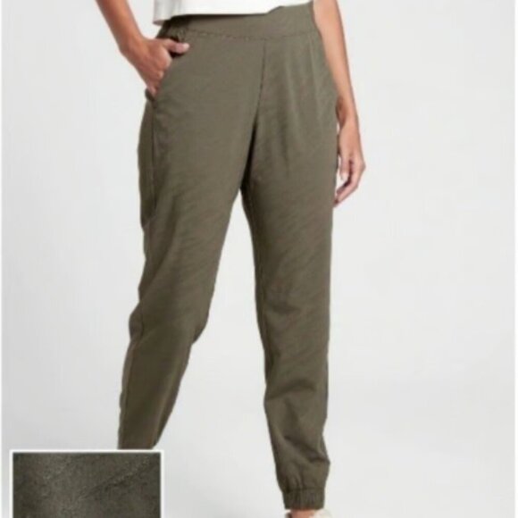Athleta Textured Jogger Mountain Olive - Picture 1 of 12